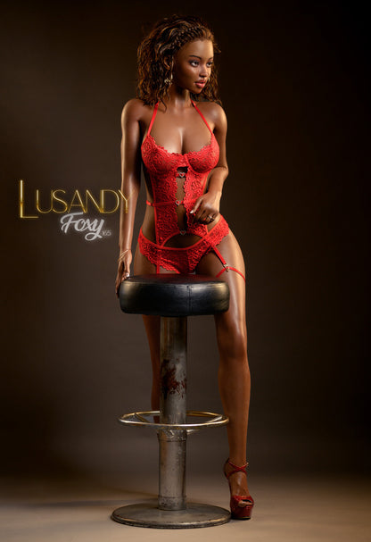 Lusandy dark skin doll Foxy 165